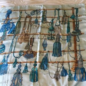 Hermès Pasementerie Sky Blue Scarf